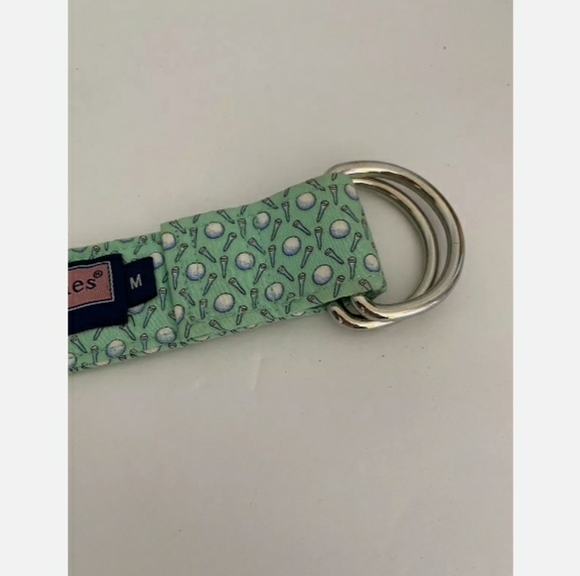 VINEYARD VINES Golf Ball Club D-Ring Cotton Belt - Picture 2 of 5